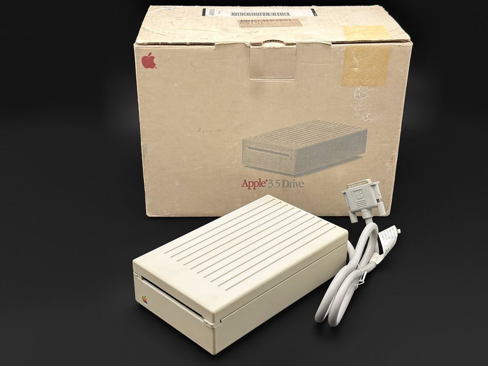Apple 3.5 Drive (A9M0106) 800K External Floppy Drive for Apple IIGS and Macintosh, Serviced, in Original Box
